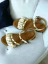 White Studded Casual Dress Comfort Wedges - cunei